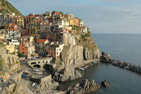 houses in hill of city by the sea